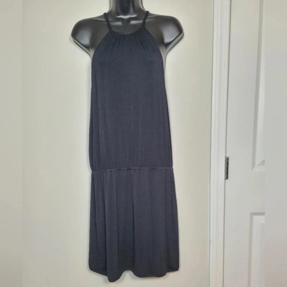 Freya Halter Neck Black Swim Cover Up Dress sz S - Picture 1 of 9